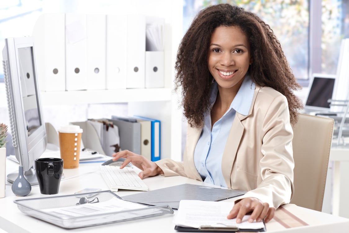 Smiling Office Worker